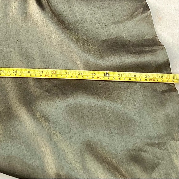 Notations shimmering metallic silky maxi skirt vintage holiday party stretchy - Picture 5 of 7